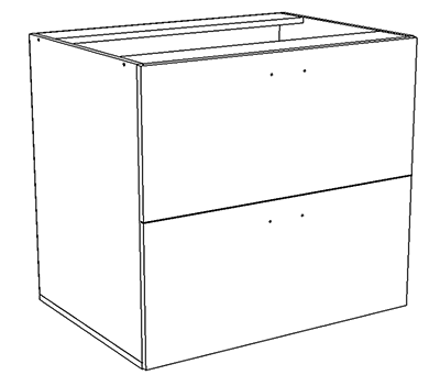 Стол-Тумба ( два ящика 850х600х600) 