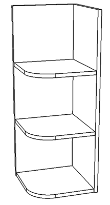 Стол-Тумба угловая открытая (Левая/Правая)