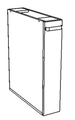 Стол тумба "Бутылочница" (850х150х600)